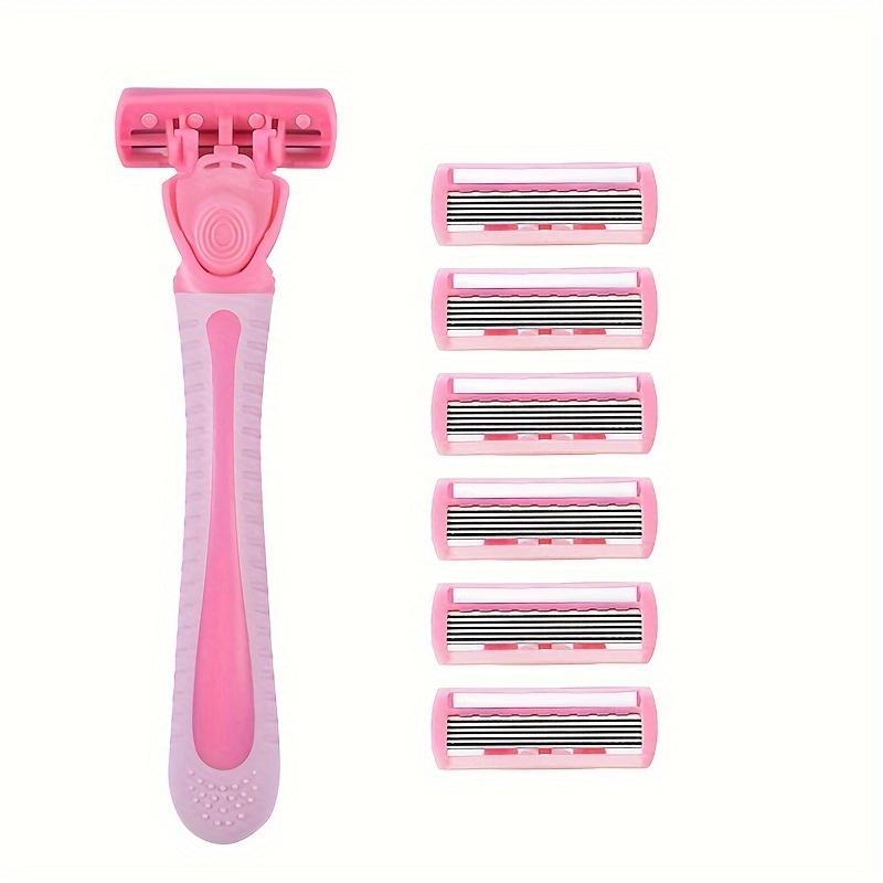 Razor for women 6-Layer blade leg hair underarm shaving knife 6-layer blades razor cross-border spot manual razor Leg shaver