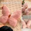 Cute Pink Butterfly Throw Pillow Plush Soft Stuffed Cushion Lifelike Butterfly Throw Pillow Home Couch Living Room Bed Decor