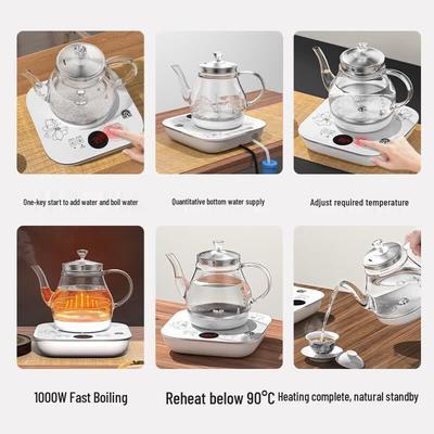 Ronshen 0.8L Automatic Refill Glass Electric Kettle CN Plug (adapter Included)