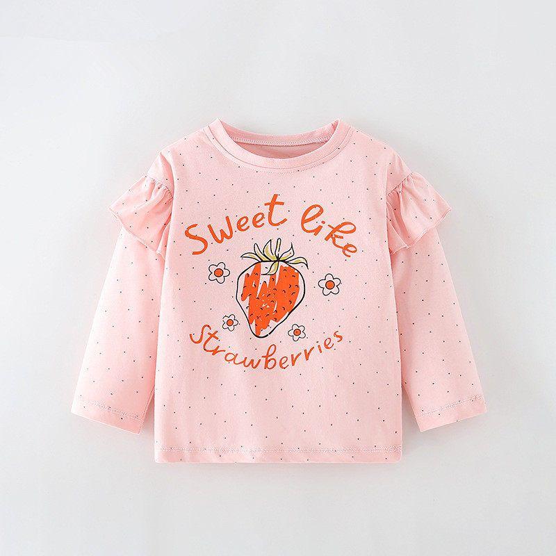 Cute Export Autumn Cartoon Casual Long Sleeve T-shirt