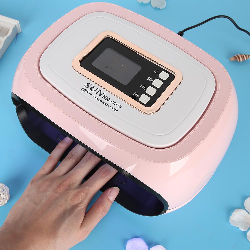 108W Intelligent Timing UV Gel Lamp Nail Curing Machine Nail Polish Dryer Manicure ToolEU Plug