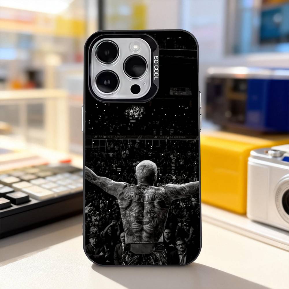 

Fighter Charles O-Oliveira For iPhone 17,16,15,14,13,12,11,Pro,Max,Plus,E,Air,Mini Anti Fall Black Matte Hard Bumper Phone Case iPhone13PROMAX