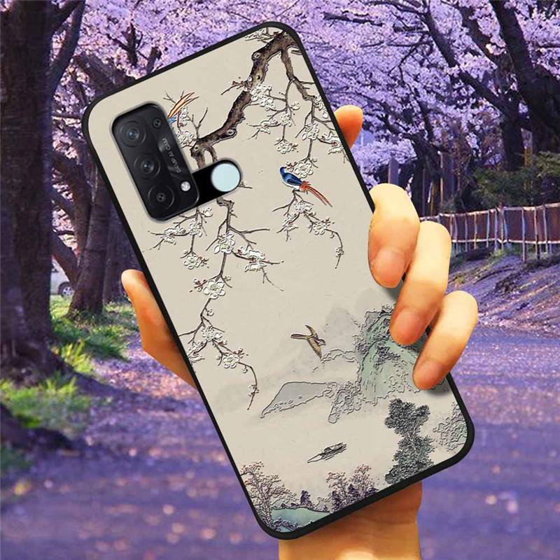 For OPPO Reno 5A 3A 7A Case 3D Relief Cartoon Silicone Back Cover for Oppo Reno7 A Reno3A Reno5A Cases Emboss Soft Cute A54 5G