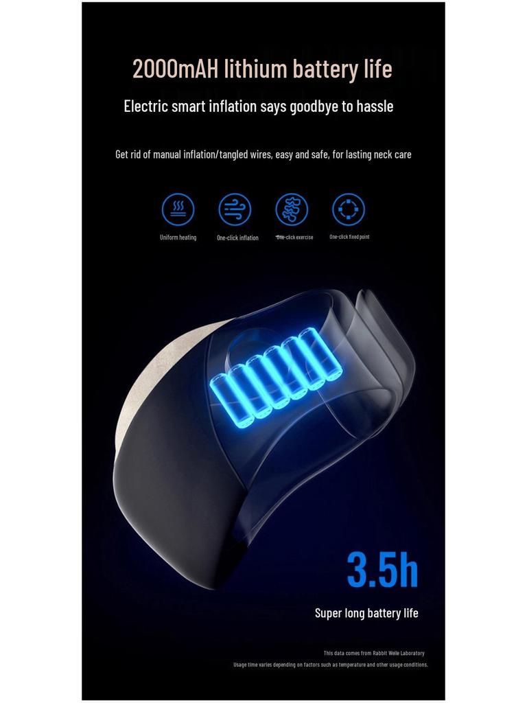Heated Air Pressure Neck Massager with Adjustable Settings