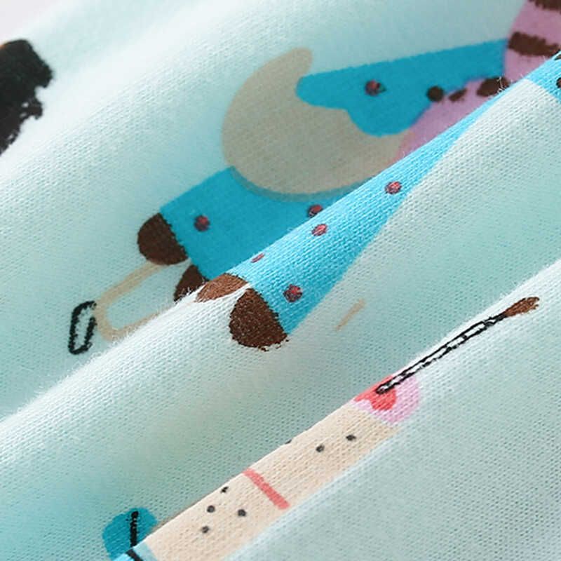 Malwee Girl Long Sleeves Homewear Fall and Winter New Arrival Girl Cartoon Print Top Pants Kids Pure Cotton Suit