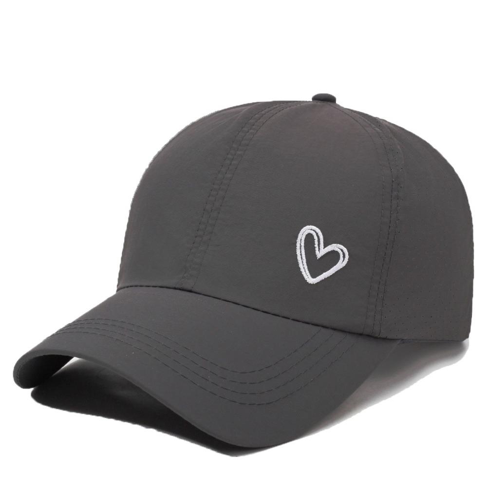 

Adjustable Ponytail Baseball Cap Love Heart Snapback Hat Fashion Sunshade Sun Hat Running