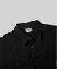 Beodeonteu Oversized Canvas Cutout Work Shirt [Black]