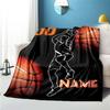 Basketball Enthusiast Customize Your Name Outdoor Blanket Used For Chair Office Sofa Bed Camping Soft And Warm Giving Friends And Relatives Birthday