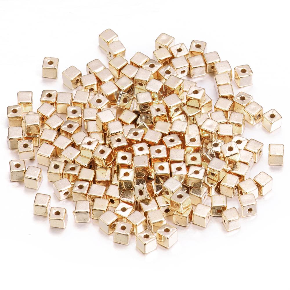 200-500Pcs 3 4 5mm CBB Square Beads For Jewelry Making Loose Spacer Plastic Beads DIY Bracelets Necklaces Supplies Wholesale