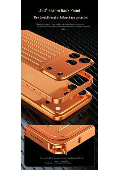 Custodia Ultra-Sottile Resistente alle Cadute in Alluminio per iPhone 17 Pro Max