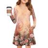 Girls' Long Sleeve Dress - Color Pocket Dress