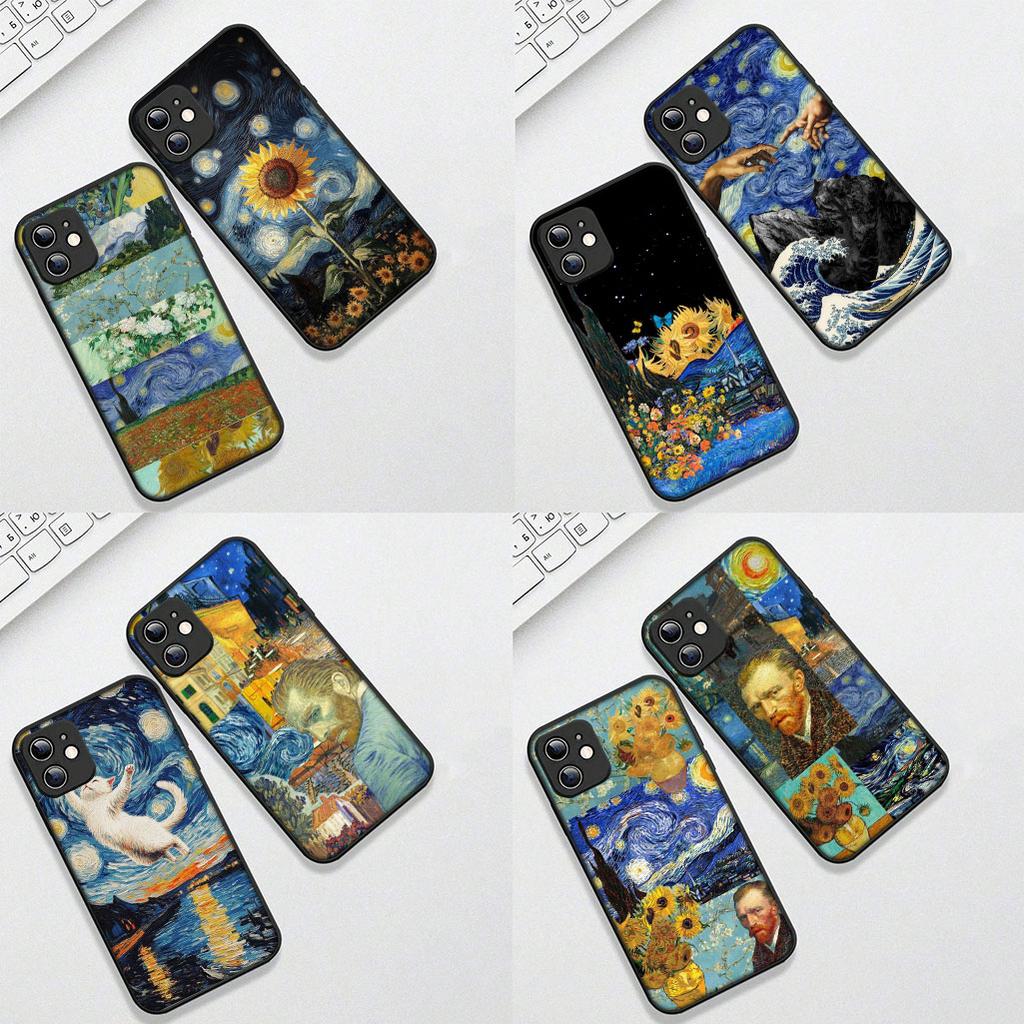 for Samsung Galaxy Note 20 Ultra 10 8 9 S10 Plus Lite S8 A70 A24 A25 S10E A21S A37 A57 A51 A7 Case Starry Night Van Gogh Sky Art