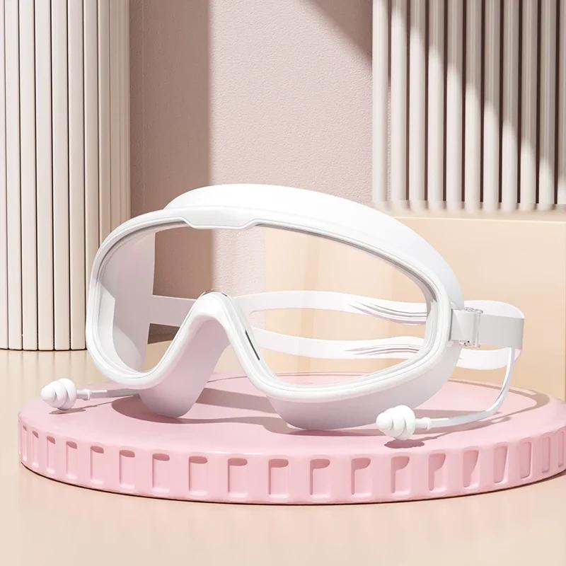 

Adult electroplated large frame swimming goggles/anti-fog and anti-ultraviolet/safety optical lenses/swimming accessories