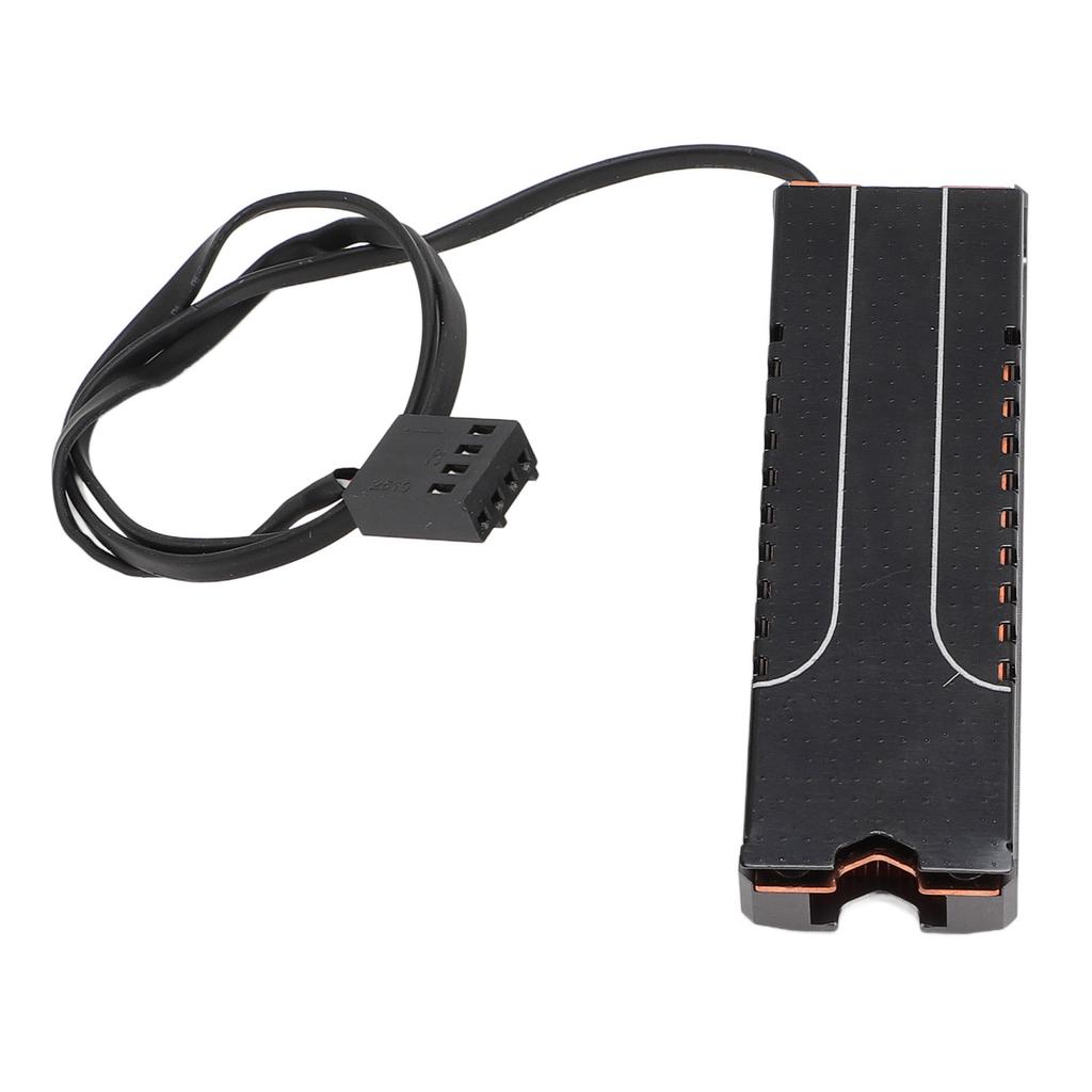 M.2 2280 SSD Heatsink with PWM Cooling Fan Aluminum Alloy Copper M.2 2280 SSD Cooler for Gaming PC