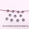 Tibetan Silver Flower Spacer Beads - 100pcs DIY Jewelry Accessories for Bracelets & Necklaces