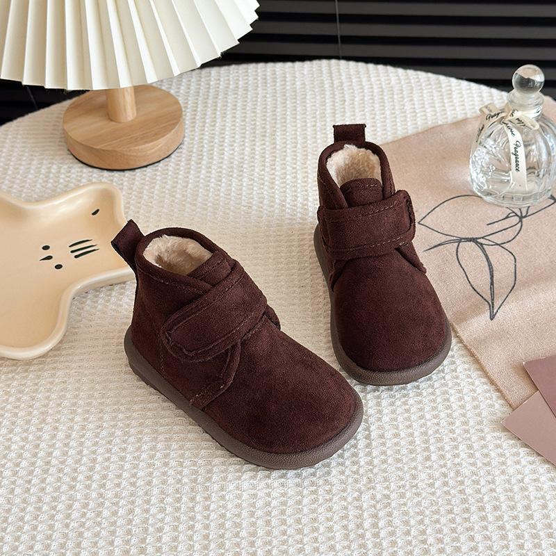 Children's Snow Boots Winter New Velvet Cotton Shoes Girls Thickened Warm Cotton Boots Boys Snow Boots