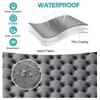 Double Sleeping Pad for 2 Person, Thick Inflatable Camping Mat with Built-in Foot Pump & Pillow, Compact Air Mattress for Hiking, Backpacking, Tent