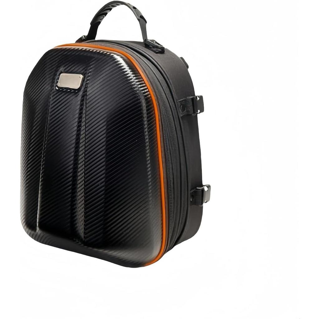 Yubbuio Motorcycle Seat Bag, Carbon Fiber, Expandable Function, Waterproof, Durable, Backpack with Lock, Built-In
