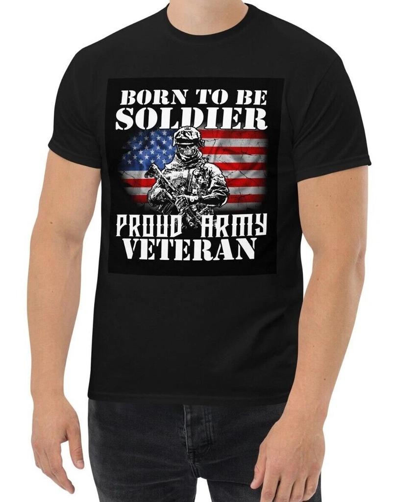 Men's and Women's T-shirts Military Proud Army Veteran