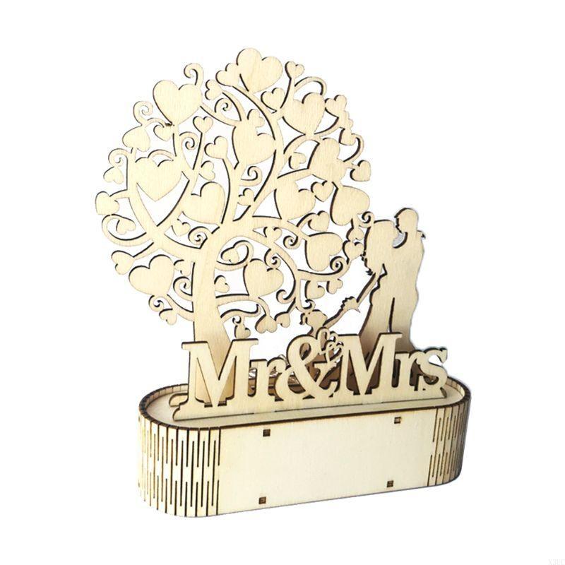 

Wedding Wooden Decor Mr Mrs Love Heart Romantic Pendant LED Night Light X3UC хаки