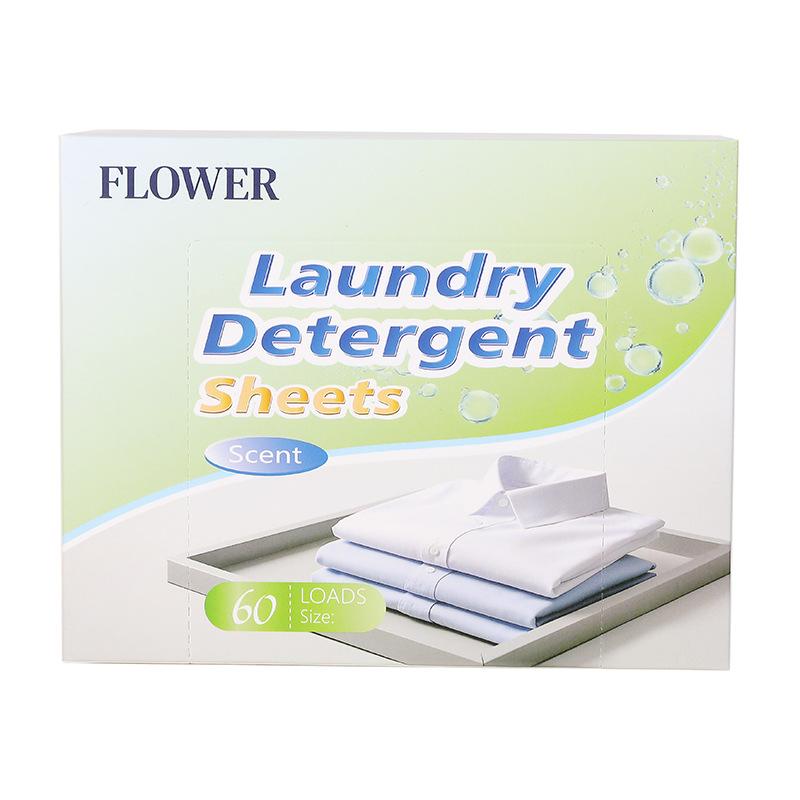60pc Powerful Laundry Detergent Sheets,Portable High-Quality for Clothing Stain Removal Cleaning Essentials Washing Machines laundry sheet