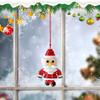 DIY Button Christmas Snowman Decoration Kit Interactive Hangable Cute Santa Claus Button Craft Button Christmas Tree Ornament
