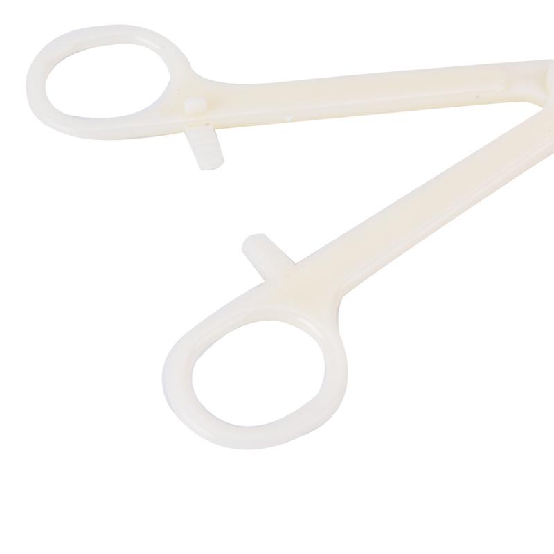 Disposable Sterile Slotted Round Navel Forcep Clamp Open Plier Ear Nose Piercing