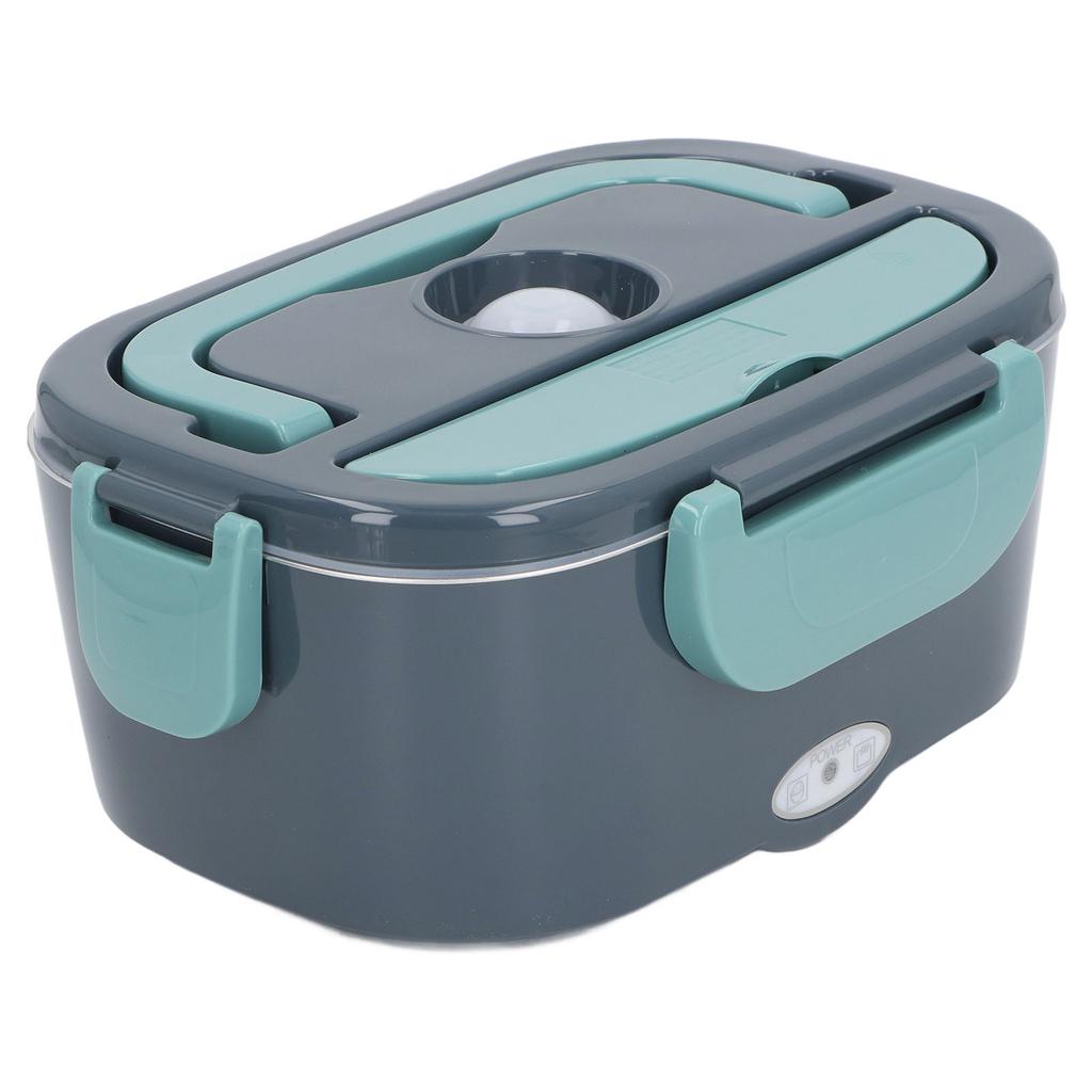 Electric Lunch Box Stainless Steel Constant Temperature 1.5L with Spoon Fork Insulation Bag Heated