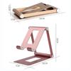 Adjustable Size Mobile Phone Holder Desktop Foldable Tablet Support Stand Desk Bracket Organizer Lightweight to Carry Smartphone Mount Office Supplies