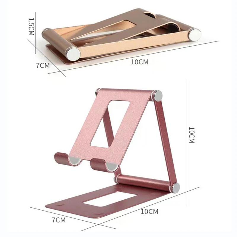 Adjustable Size Mobile Phone Holder Desktop Foldable Tablet Support Stand Desk Bracket Organizer Lightweight to Carry Smartphone Mount Office Supplies