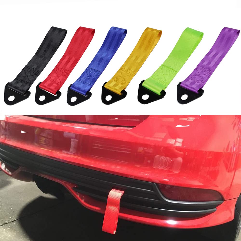 MUTEKI Belt Type Tow Hook Towing Strap with Bolt High