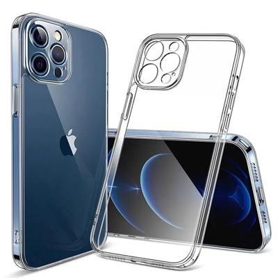 Transparente weiche Tpu-Silikonhülle für iPhone 11 12 13 Mini 14 15 Pro Xs Max X Xr 8 7 6 6s Plus Se 2020 2022, transparente Rückseite