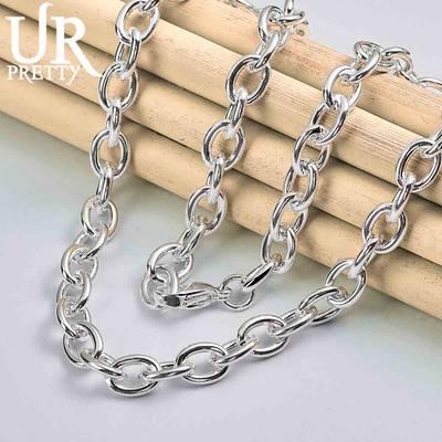 925 Sterling Silver O-chain Necklace Gift Fashion Wedding Jewelry