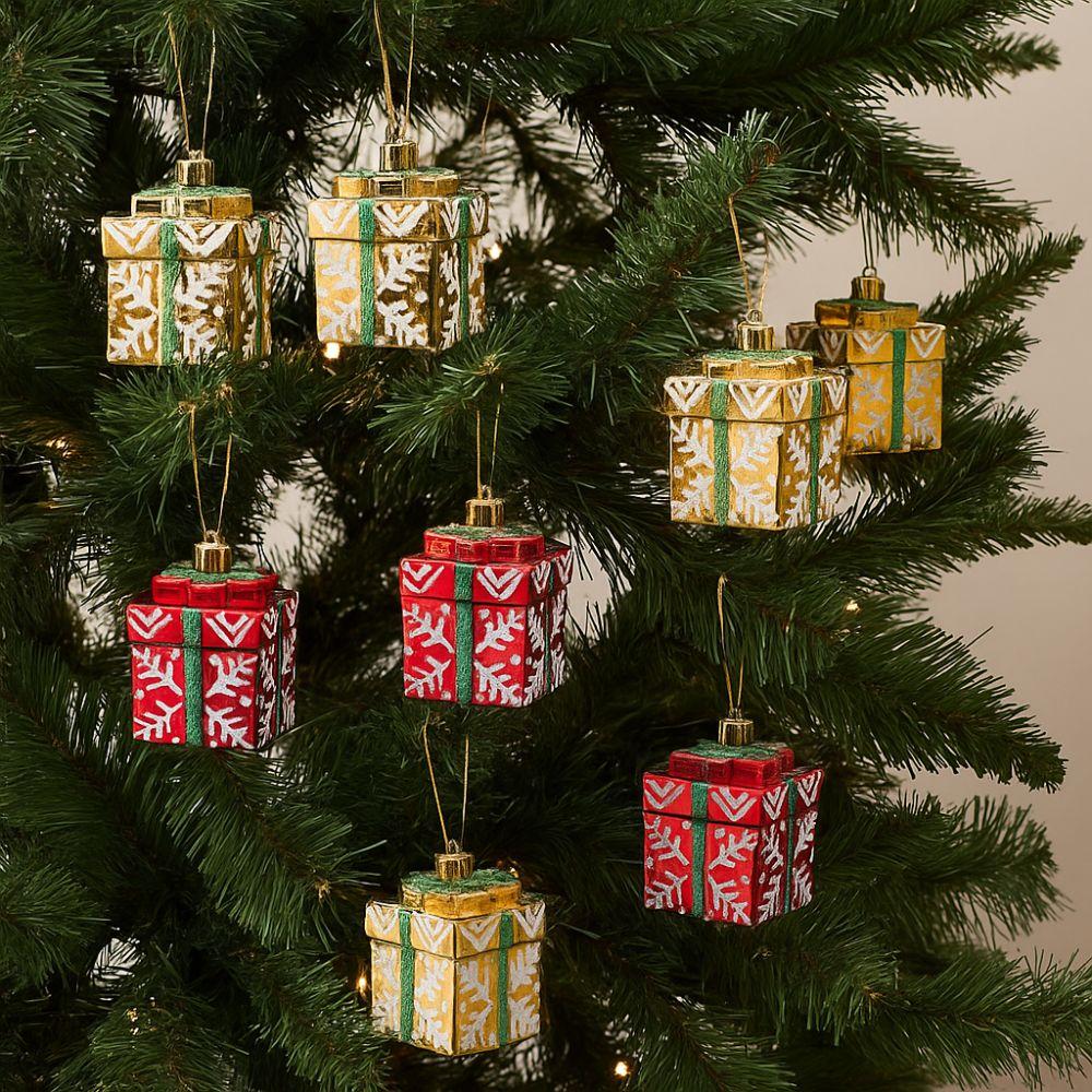 Mini Merry Christmas Decor Colorful Xmas Decorative Pendant  Christmas Party