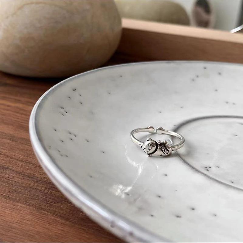 

Cat Vintage Ring For Women Adjustable Open Ring With Geometric Design Perfect For 2023 Fashion Summer J3977