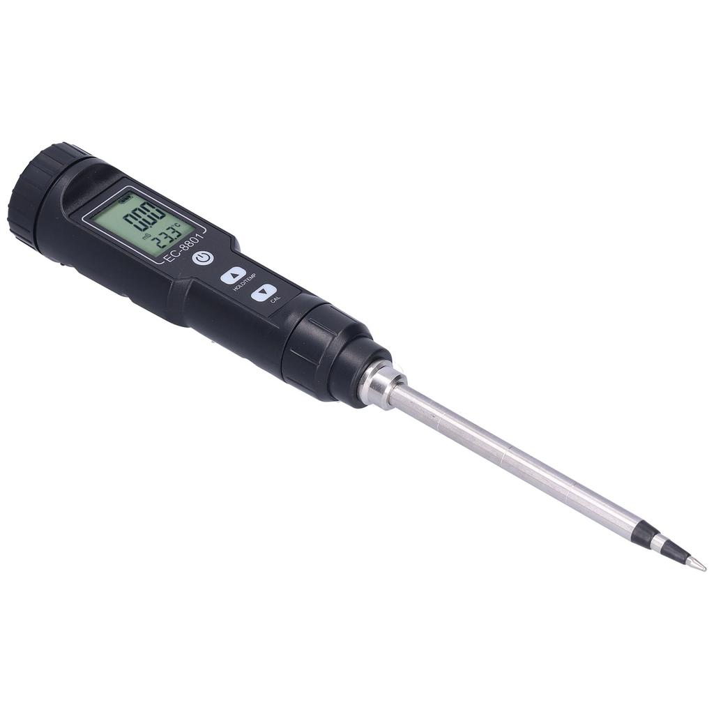 EC Tester with LCD Display Soil Conductivity Temperature Meter for Garden Orchard