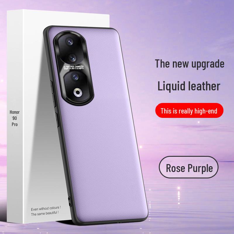 Protective Liquid Leather Case for Honor 90pro - Anti-fall and Anti-fouling, One-piece Design.