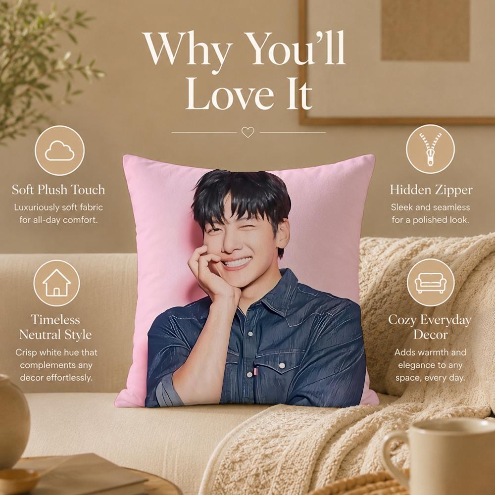 Promi J-Ji Chang Wook KpopS Kissenbezug beidseitig bedruckter Kissenbezug Hypoallergen Milbendicht