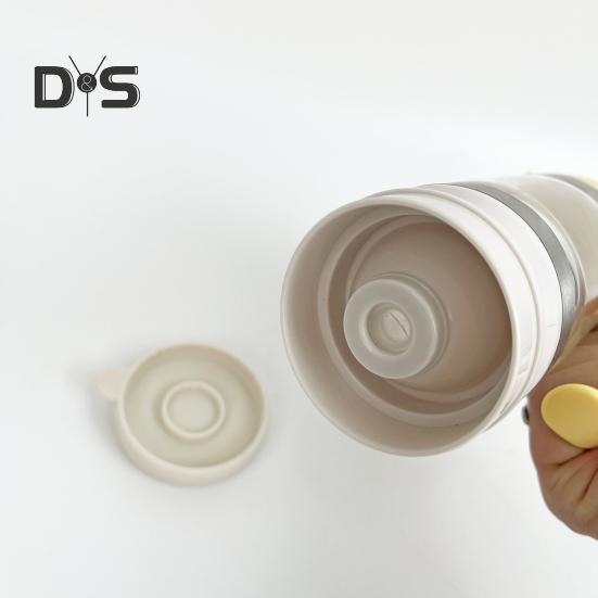 Glass Bottle Honey Syrup Dispenser Food Grade BPA Free Leakproof Glass Honey Dispenser Pot Syrup Storage Bottle with Handle