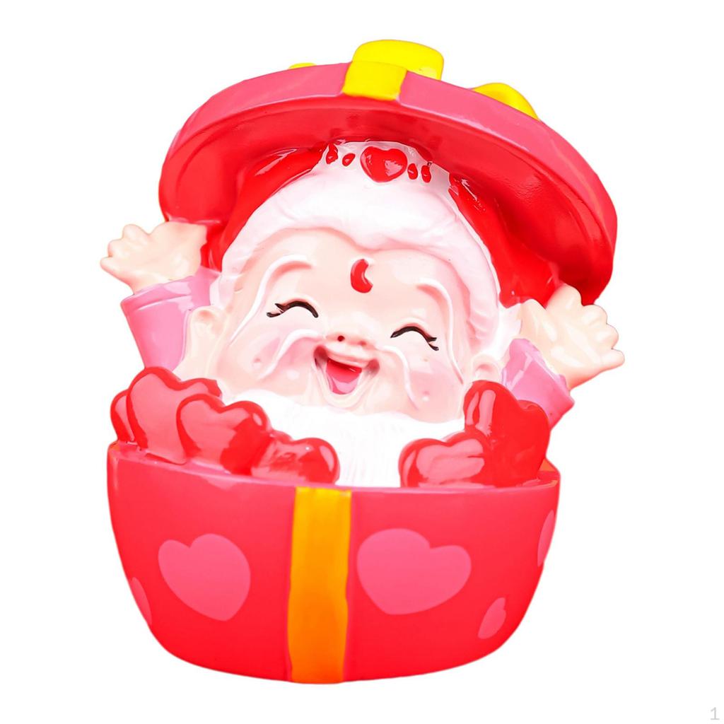 Car Dashboard Decoration Cute Blessing Chinese Interior Accessories Desktop Ornament Statue for Home