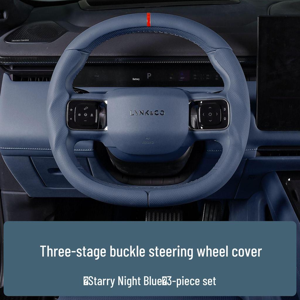 Lynk & Co 900 Steering Wheel Cover: Breathable, Soft Wrap, Full Coverage, All-Season Accessory