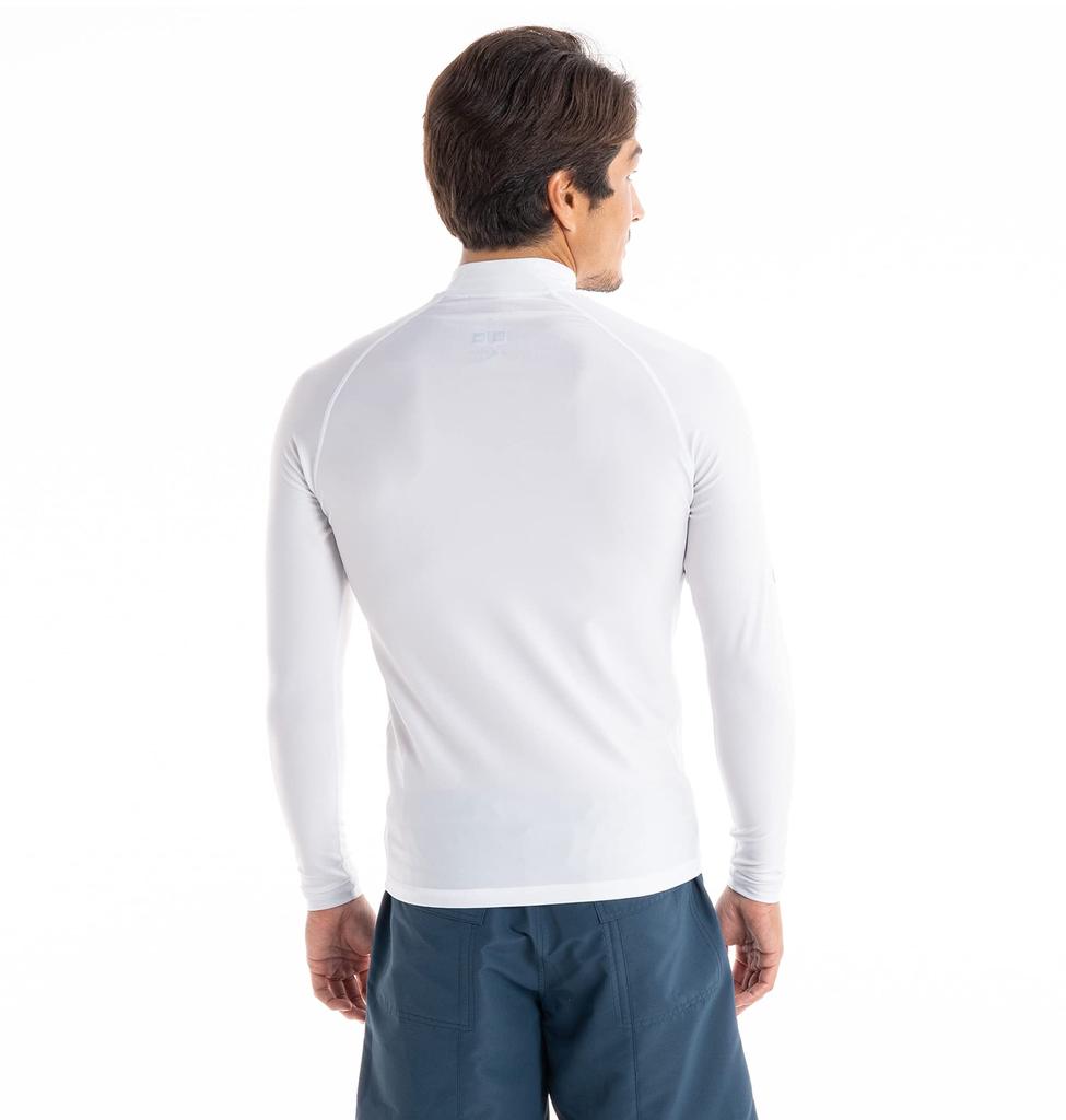 Quiksilver New Tours LS Men's White Large Rashguard