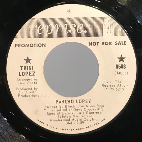 

7inch Record TRINI LOPEZ Pancho Lopez Hall Of Fame 0508PROMO Reprise Records 1966 US Pop Used