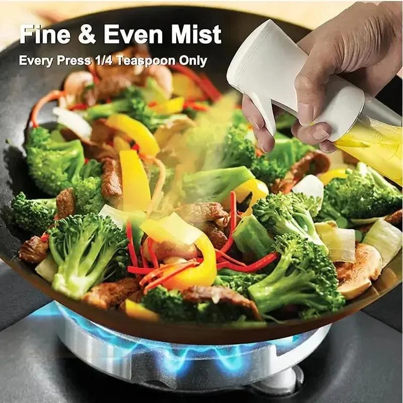 2025 Oil Spray Sprayer Bottle for Cooking Kitchen Olive Oil Sprayer for Camping BBQ Baking Vinegar Soy Sauce 200ml 300mlkitchen oil sprayer