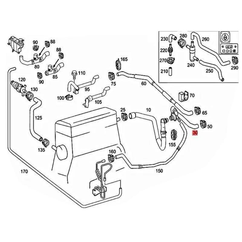 2038300396 Tubo Connettore Scambiatore di Calore per W209 C320 CLK320 Accessorio Auto