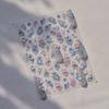 Crystal White Flower Leaves Petal Wet garden Spring Charming Elegant 5D Nail Art Stickers Rhinestone Adhesive Manicure Decals