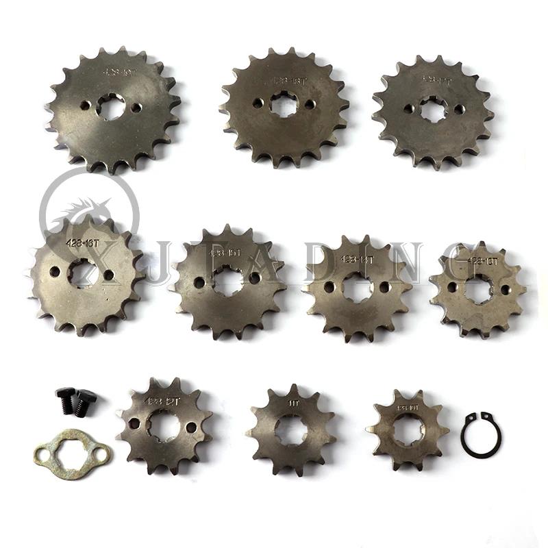 428 Chain 20mm 10 11 12 13 14 15 16 17 18 19 Teeth Front Engine Sprockets For 50 110 125 160cc Dirt Pit Bike ATV Quad Motorbike