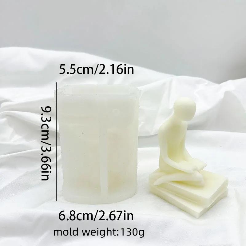 3D Abstraktes Denkporträt Kerze Silikonform DIY Nordische Kunst Abstraktes Menschlicher Körper Gipsform Epoxidharz Handwerk Heimdekor