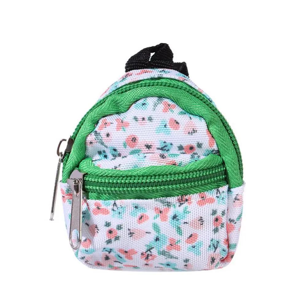 Dollhouse Decor 1/6 BJD Rucksack  Gifts With Zipper Doll Backpack Doll Bag Miniature Doll Bag BJD Doll Schoolbag