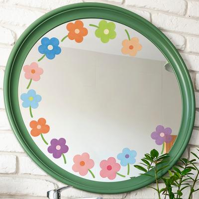Dopamin Bunte Kleine Blume Außenbalkon Glas Spiegel Verschönerung Dekoration Aufkleber
